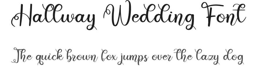 Hallway Wedding Font by kateengciu — Script Handwritten Font