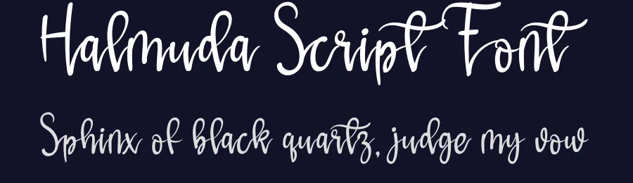 Halmuda Script Font by andikastudio — Script Handwritten Font — thumbnail 2