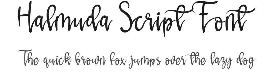 Halmuda Script Font by andikastudio — Script Handwritten Font