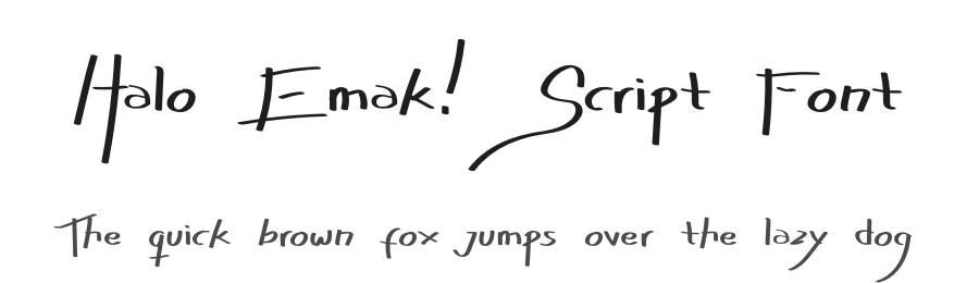 Halo Emak! Script Font by riljs — Script Handwritten Font