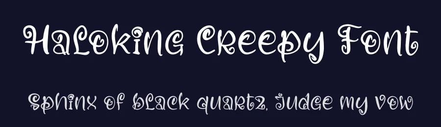 Haloking Creepy Font by letterfabric — Script Handwritten Font — thumbnail 2