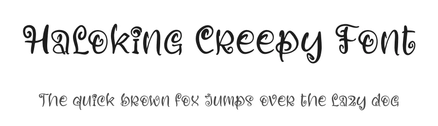 Haloking Creepy Font by letterfabric — Script Handwritten Font