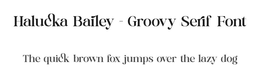 Halucka Bailey – Groovy Serif Font by timelesstype.co — Display Font