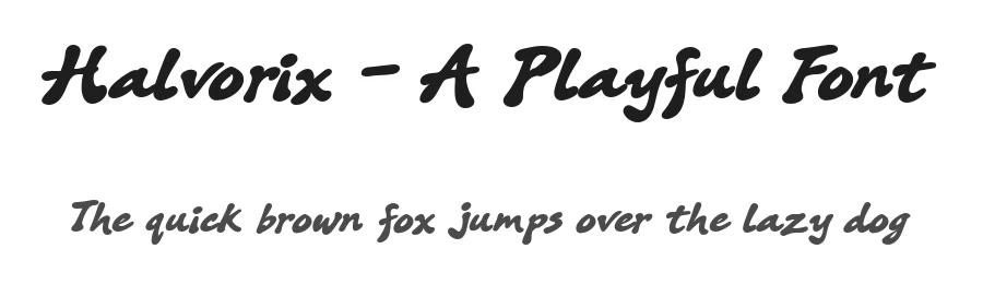 Halvorix – A Playful Font by letterhanna — Display Font