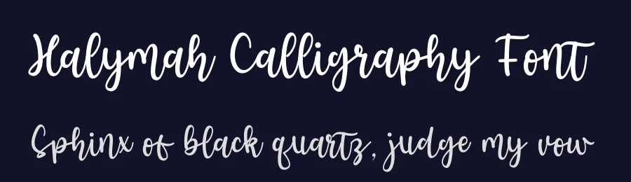 Halymah Calligraphy Font by letterenastudios — Script Handwritten Font — thumbnail 2