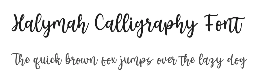 Halymah Calligraphy Font by letterenastudios — Script Handwritten Font