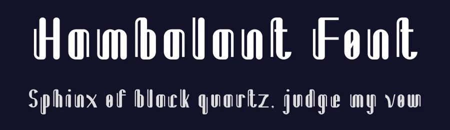 Hambalant Font by Maiko Hatta — Decorative Font — thumbnail 2