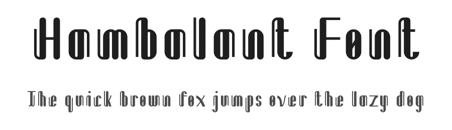 Hambalant Font by Maiko Hatta — Decorative Font