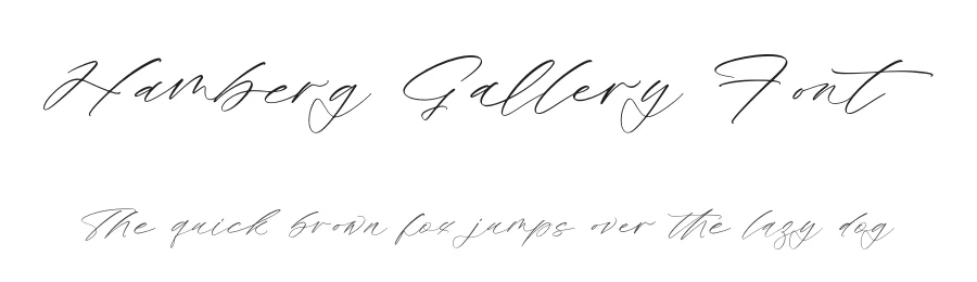 Hamberg Gallery Font by stylishtype.co — Script Handwritten Font