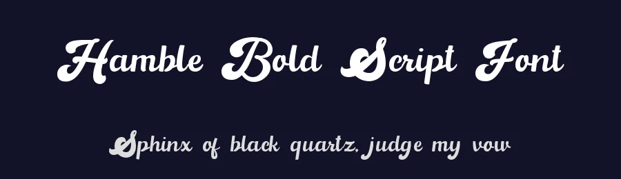 Hamble Bold Script Font by yontype — Display Font — thumbnail 2