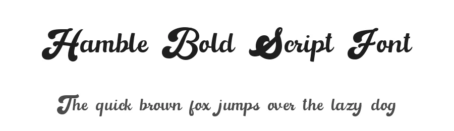 Hamble Bold Script Font by yontype — Display Font