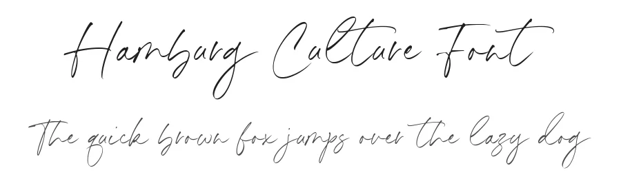 Hamburg Culture Font by Timur type — Script Handwritten Font