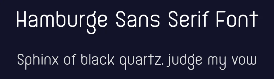 Hamburge Sans Serif Font by Namara Creative Studio — Sans Serif Font — thumbnail 2