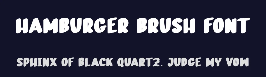 Hamburger Brush Font by andikastudio — Display Font — thumbnail 2