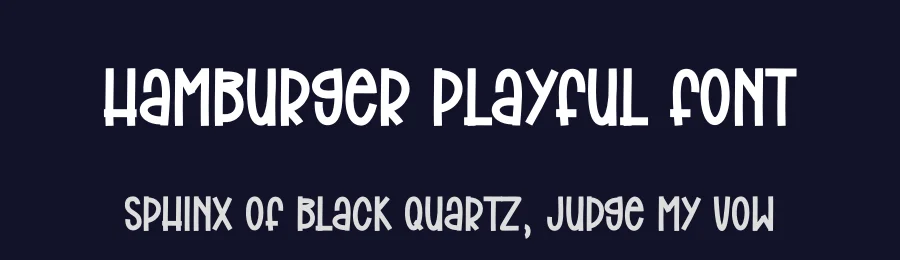 Hamburger Playful Font by andikastudio — Display Font — thumbnail 2