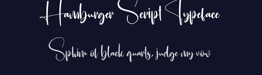 Hamburger Script Typeface by creativeletter — Script Handwritten Font — thumbnail 2