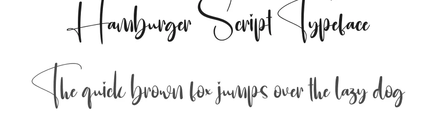 Hamburger Script Typeface by creativeletter — Script Handwritten Font
