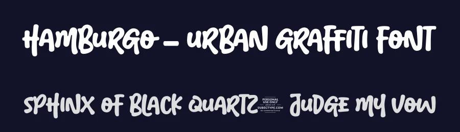 Hamburgo – Urban Graffiti Font by Subectype Studio — Display Font — thumbnail 2