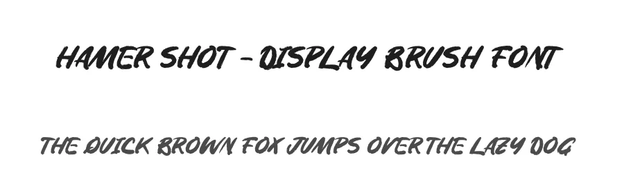 Hamer Shot – Display Brush Font by letterenastudios — Script Handwritten Font
