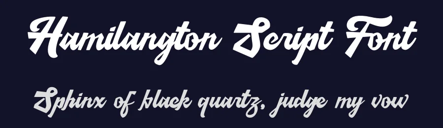 Hamilangton Script Font by Dhabee — Decorative Font — thumbnail 2