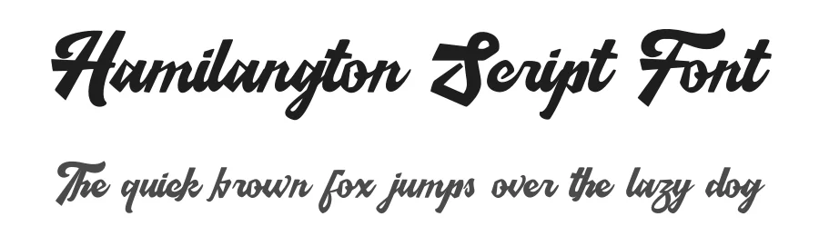 Hamilangton Script Font by Dhabee — Decorative Font