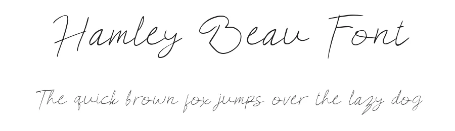 Hamley Beau Font by madeDeduk — Script Handwritten Font