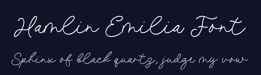 Hamlin Emilia Font by Timur type — Script Handwritten Font — thumbnail 2