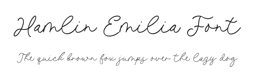 Hamlin Emilia Font by Timur type — Script Handwritten Font