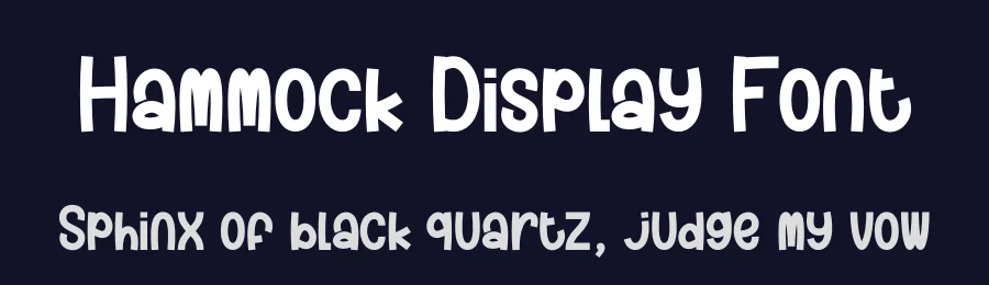 Hammock Display Font by creativeletter — Display Font — thumbnail 2