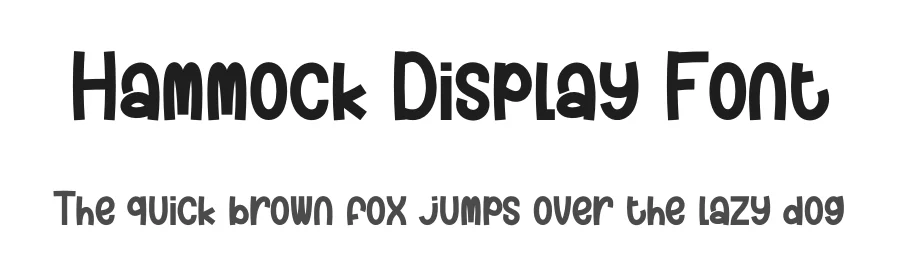 Hammock Display Font by creativeletter — Display Font
