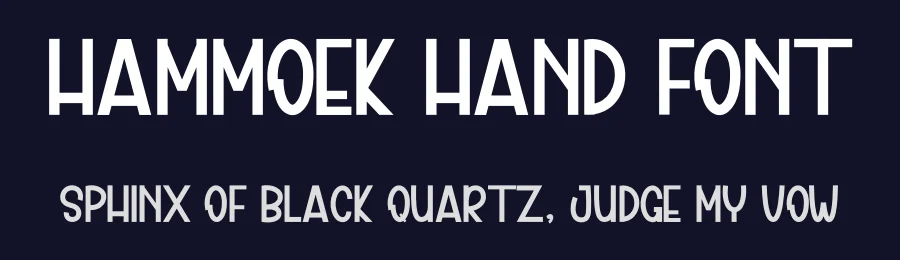 Hammoek Hand Font by inermediaSTUDIO — Display Font — thumbnail 2