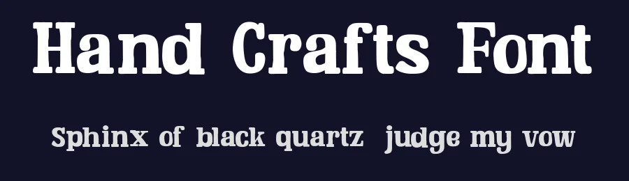 Hand Crafts Font by Fontliner — Display Font — thumbnail 2
