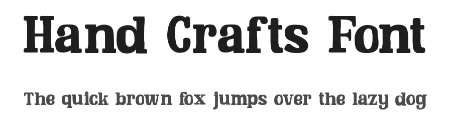 Hand Crafts Font by Fontliner — Display Font