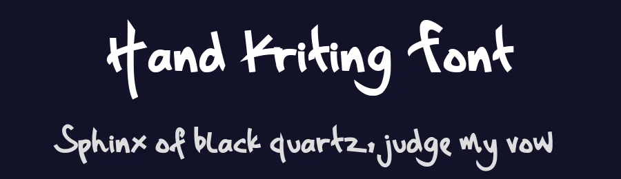 Hand Kriting Font by wagz.font — Script Handwritten Font — thumbnail 2