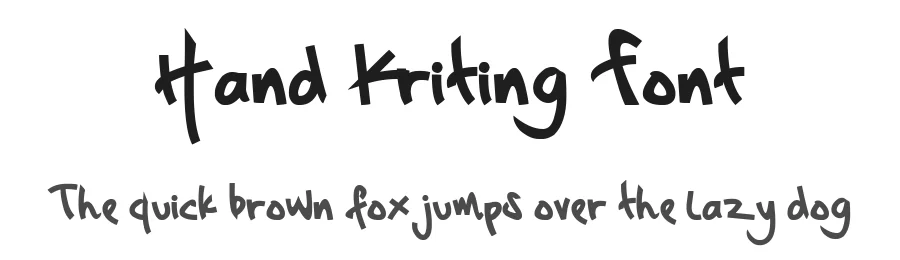 Hand Kriting Font by wagz.font — Script Handwritten Font