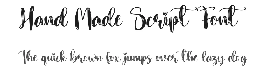 Hand Made Script Font by creativeletter — Script Handwritten Font