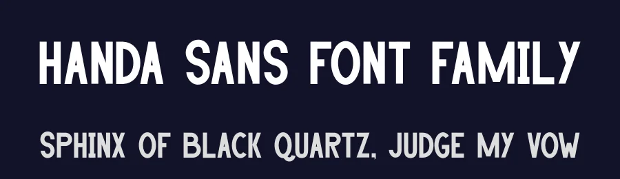 Handa Sans Font Family by Attype-Studio — Sans Serif Font — thumbnail 2