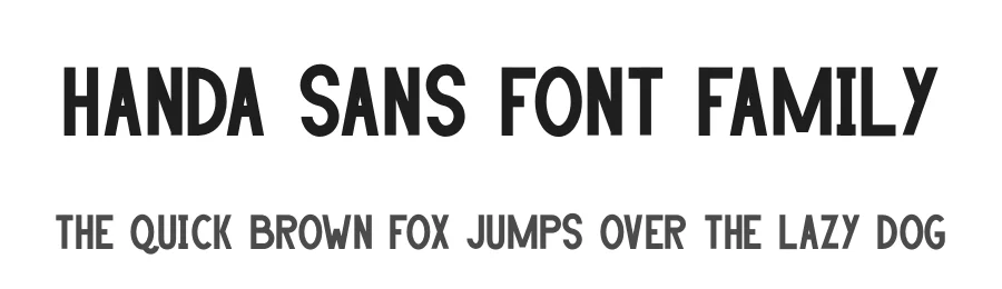 Handa Sans Font Family by Attype-Studio — Sans Serif Font