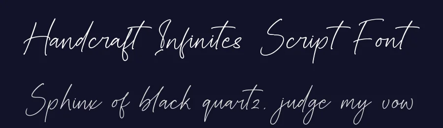 Handcraft Infinites Script Font by stylishtype.co — Script Handwritten Font — thumbnail 2