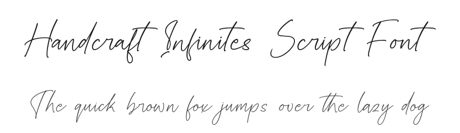 Handcraft Infinites Script Font by stylishtype.co — Script Handwritten Font