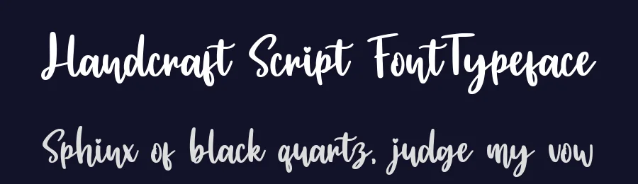 Handcraft Script FontTypeface by bearydsgn — Script Handwritten Font — thumbnail 2