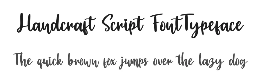 Handcraft Script FontTypeface by bearydsgn — Script Handwritten Font