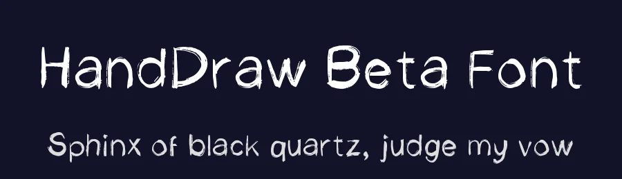 HandDraw Beta Font by imamfathoni0 — Display Font — thumbnail 2