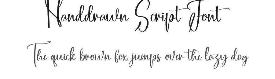 Handdrawn Script Font by creativeletter — Script Handwritten Font