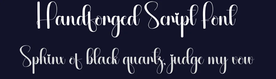 Handforged Script Font by creativeletter — Script Handwritten Font — thumbnail 2