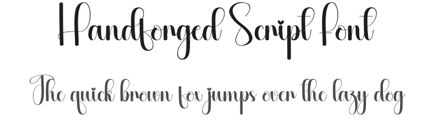 Handforged Script Font by creativeletter — Script Handwritten Font