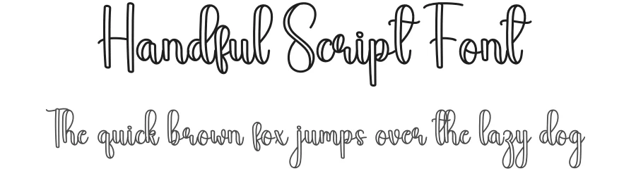 Handful Script Font by creativeletter — Script Handwritten Font