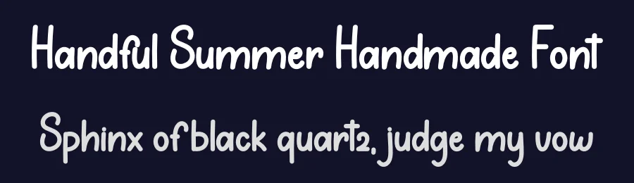 Handful Summer Handmade Font by inermediaSTUDIO — Display Font — thumbnail 2