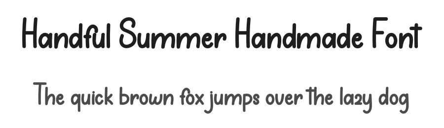 Handful Summer Handmade Font by inermediaSTUDIO — Display Font