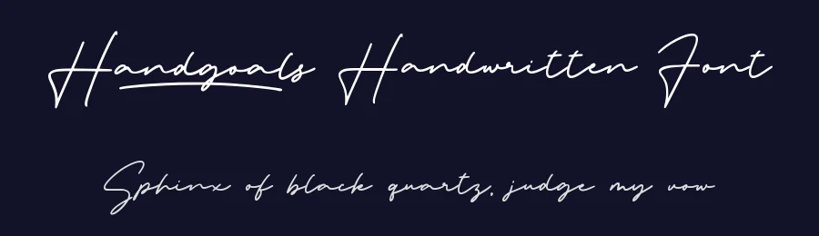 Handgoals Handwritten Font by qwrtype — Script Handwritten Font — thumbnail 2